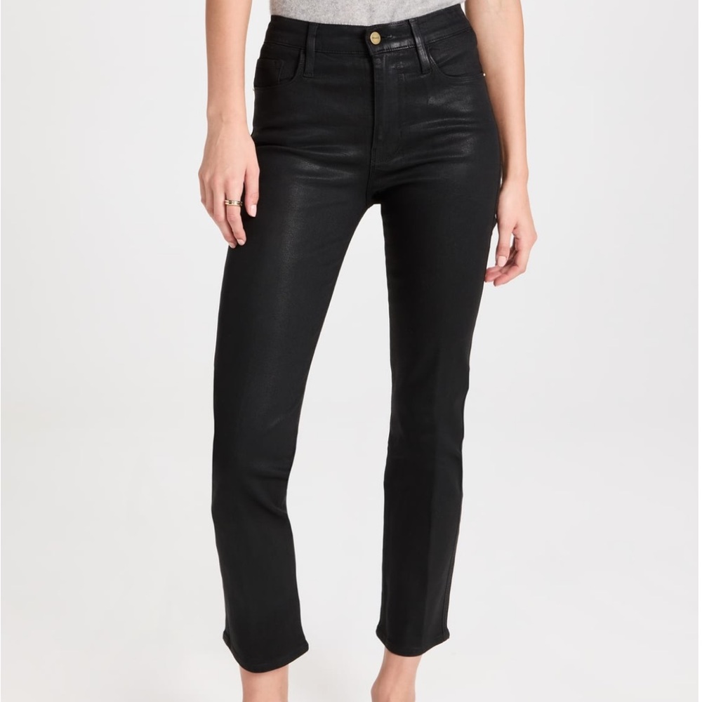 Brand new Frame le Sylvie coated jeans